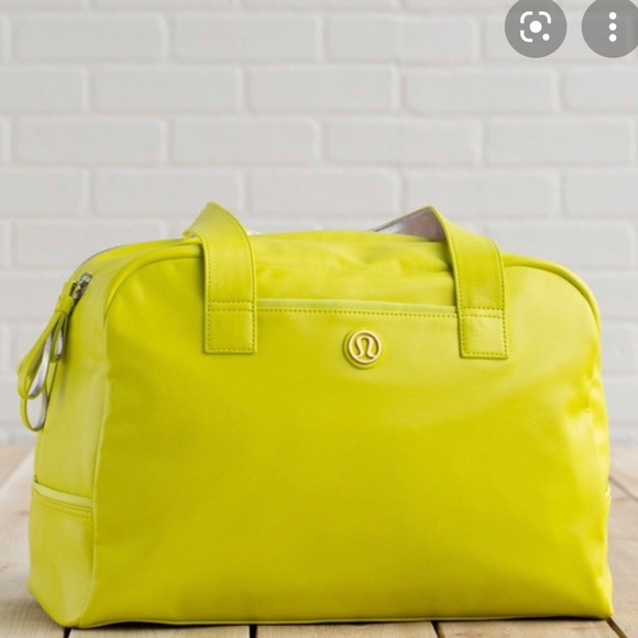 lululemon athletica Handbags - Yellow lululemon duffel bag